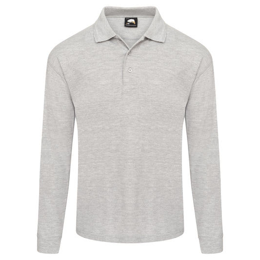 Weaver Long Sleeved Poloshirt - Ash