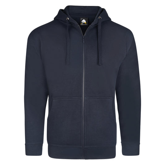 Macaw Zipped Hoodie - Navy
