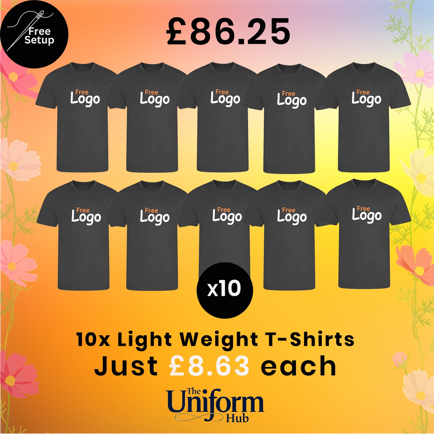 Spring Deals - Lightweight T-Shirts x10