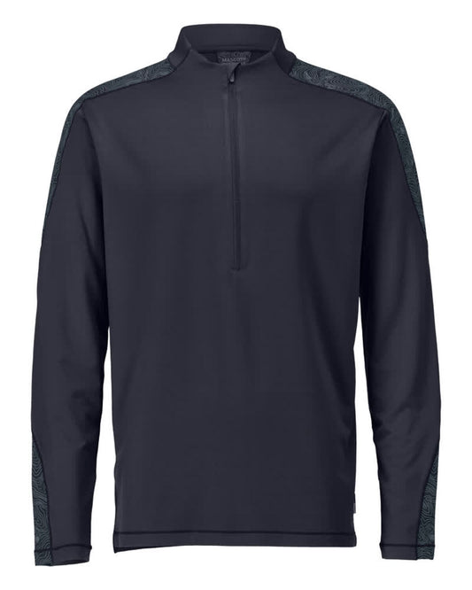 Mascot Workwear T-shirt, Long-sleeved, With Half Zip -Customized-22681-618