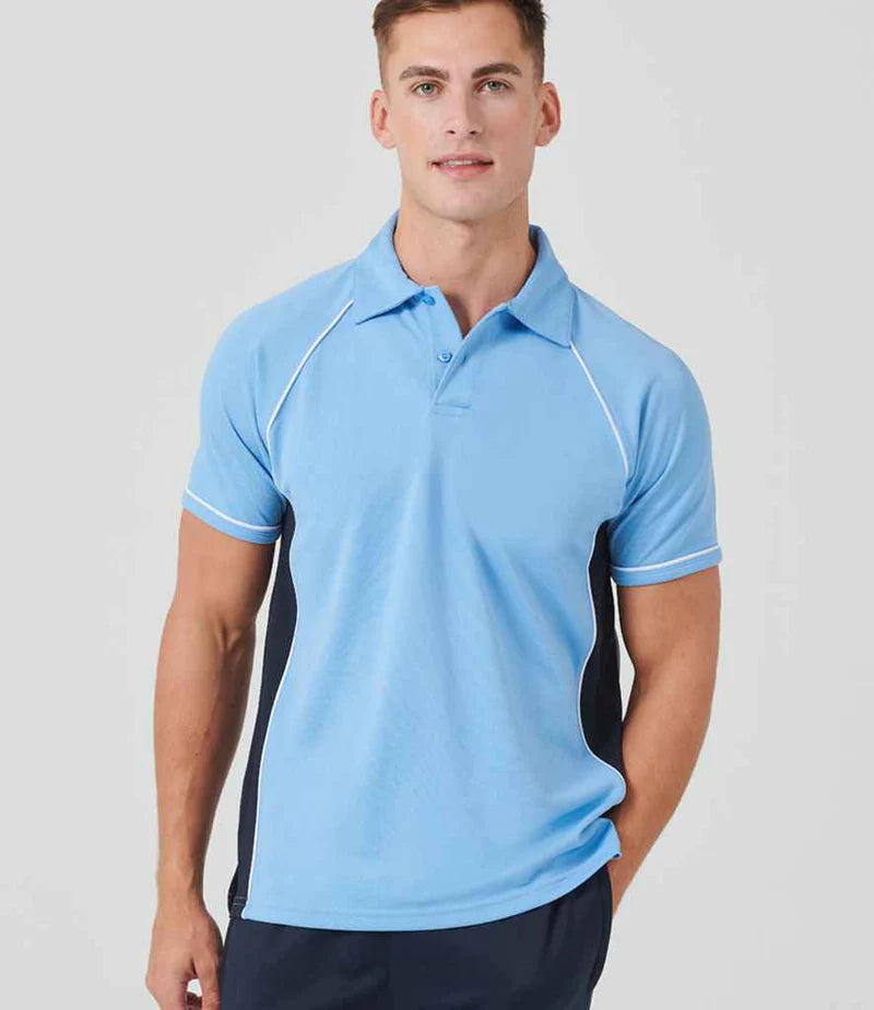 Finden + Hales Performance Piped Polo Shirt