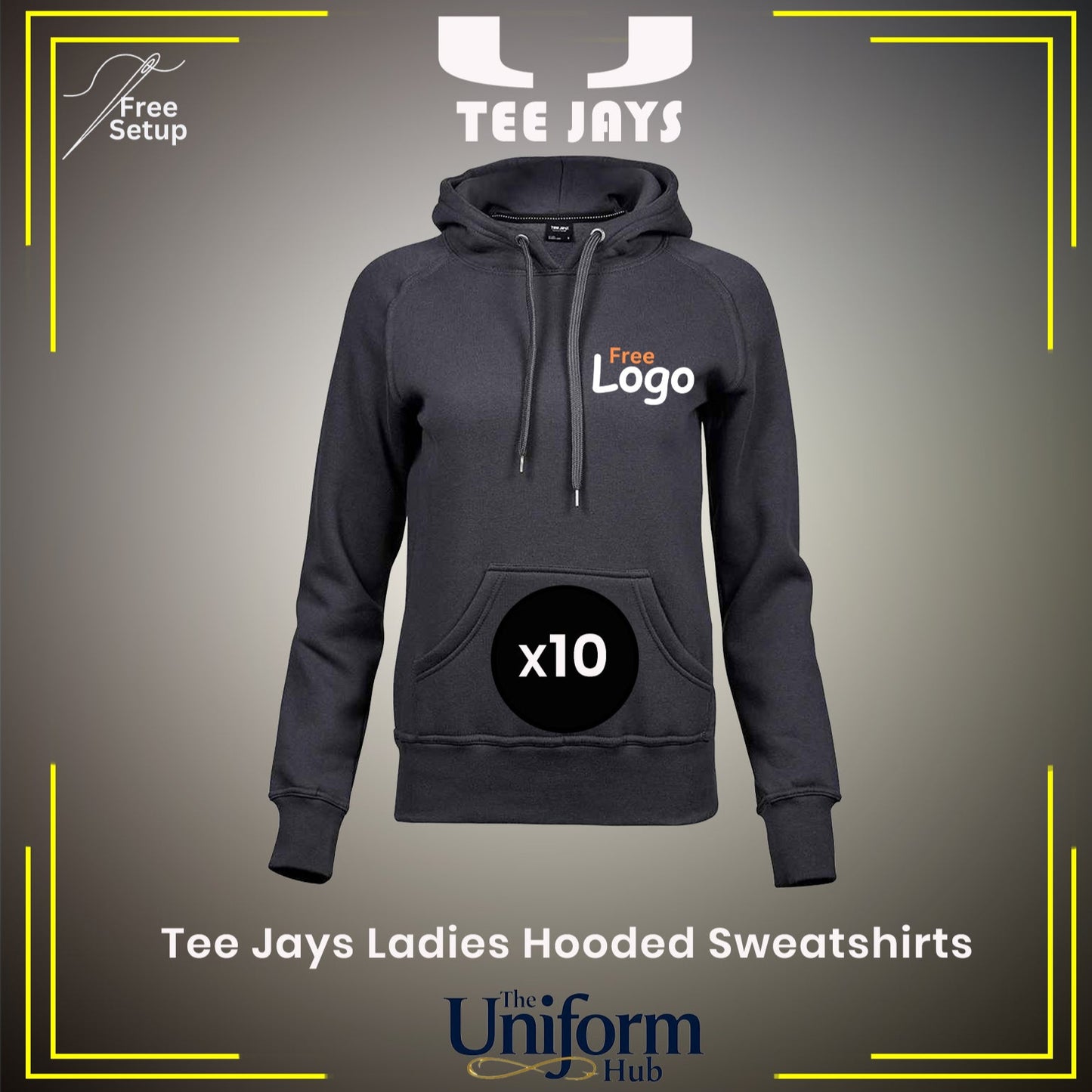 Tee Jays Ladies Hooded Sweatshirt Deal x10