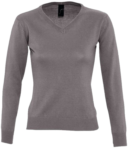 Ladies Galaxy Cotton Acrylic V Neck Sweater