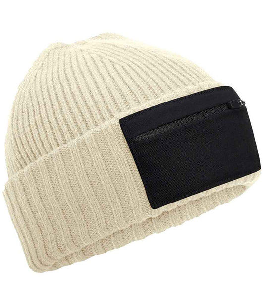 Beechfield Zip Patch Beanie