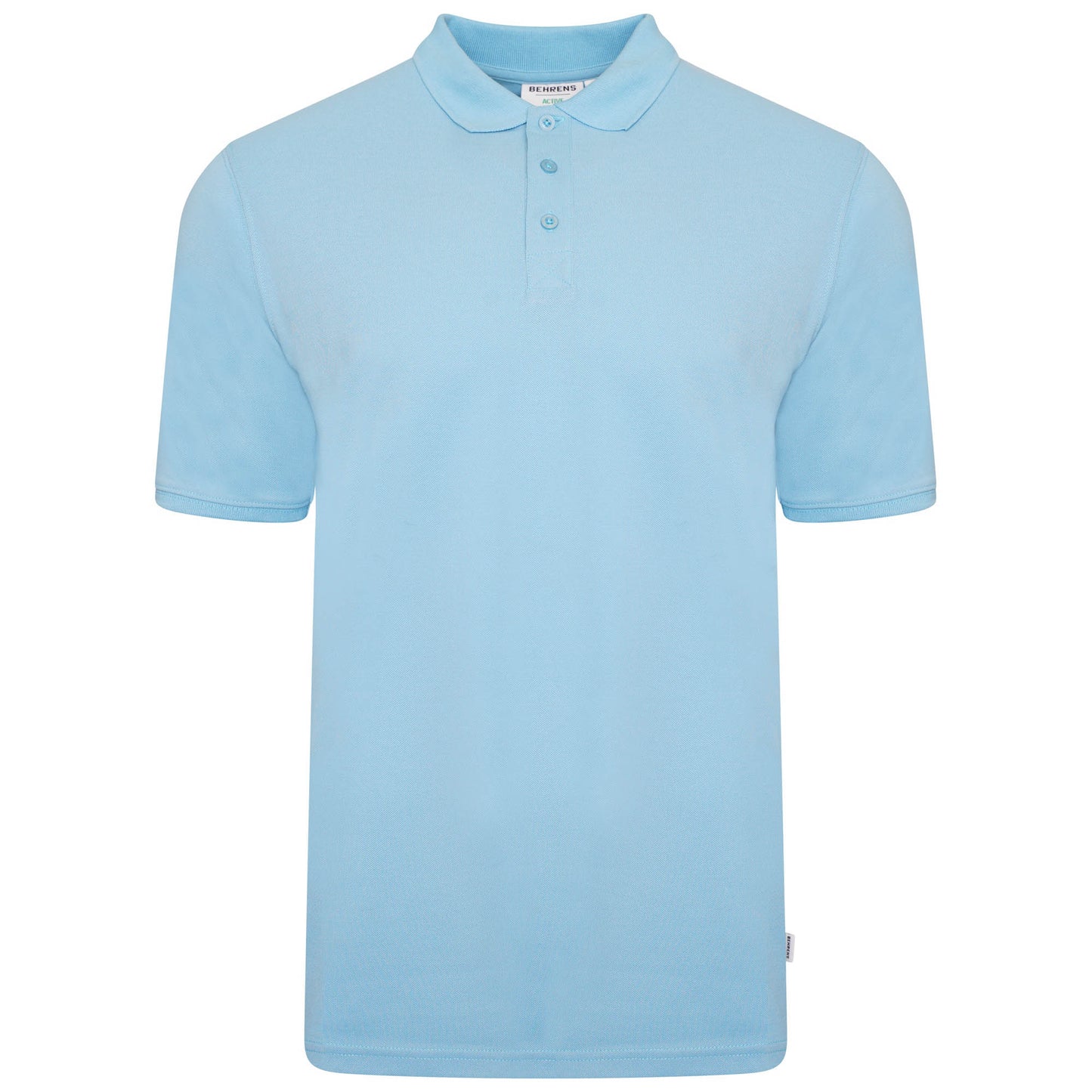 Pique Mens Polo - Sky - S