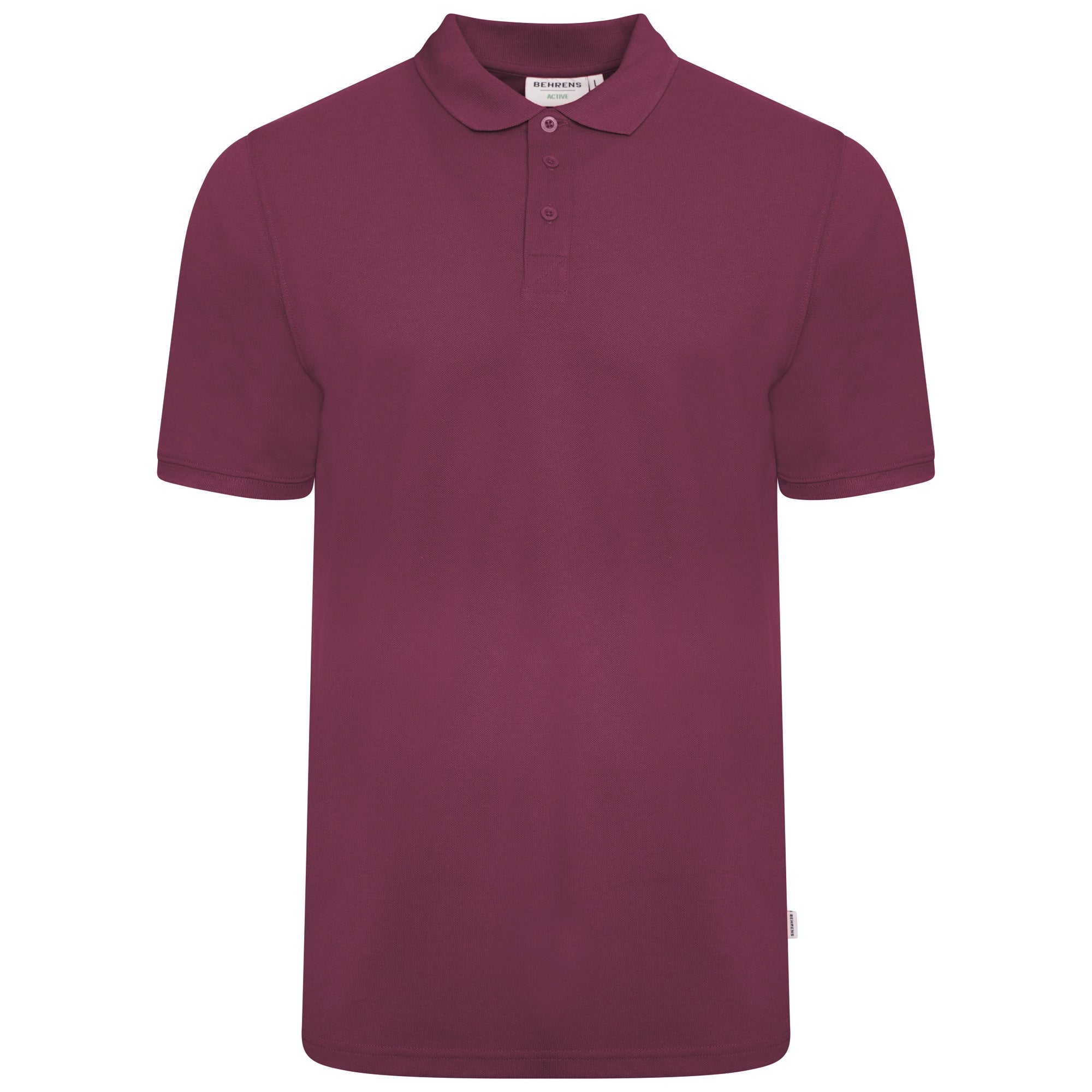 Pique Mens Polo - Burgundy - XL
