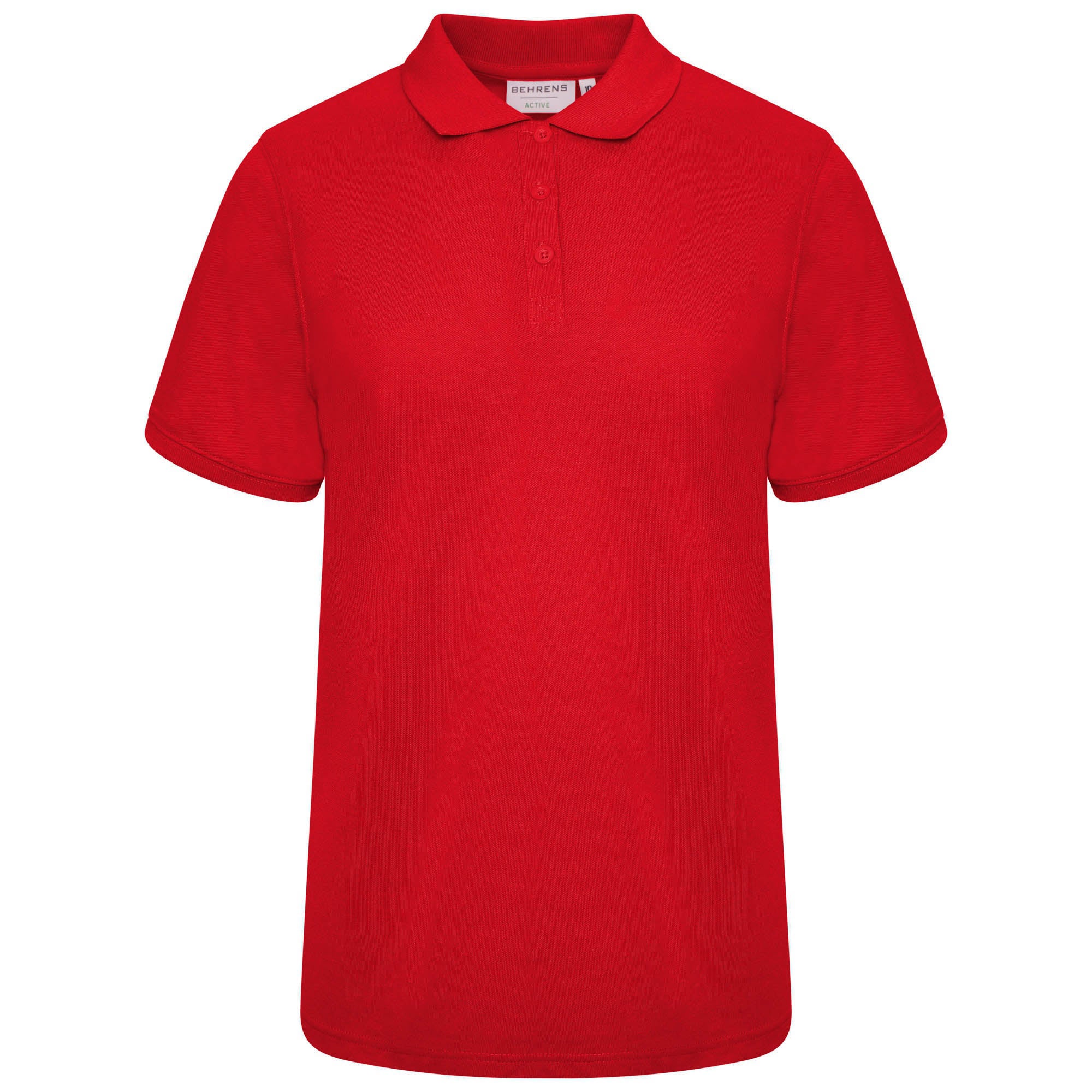 Pique Womens Polo - Red - 8