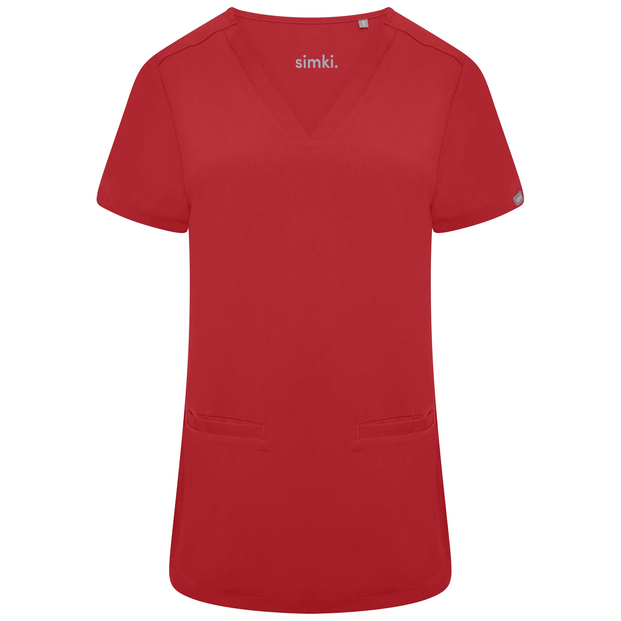 Ari Two Pocket Scrub Top - BEH-4955 - Burgundy - 2XS