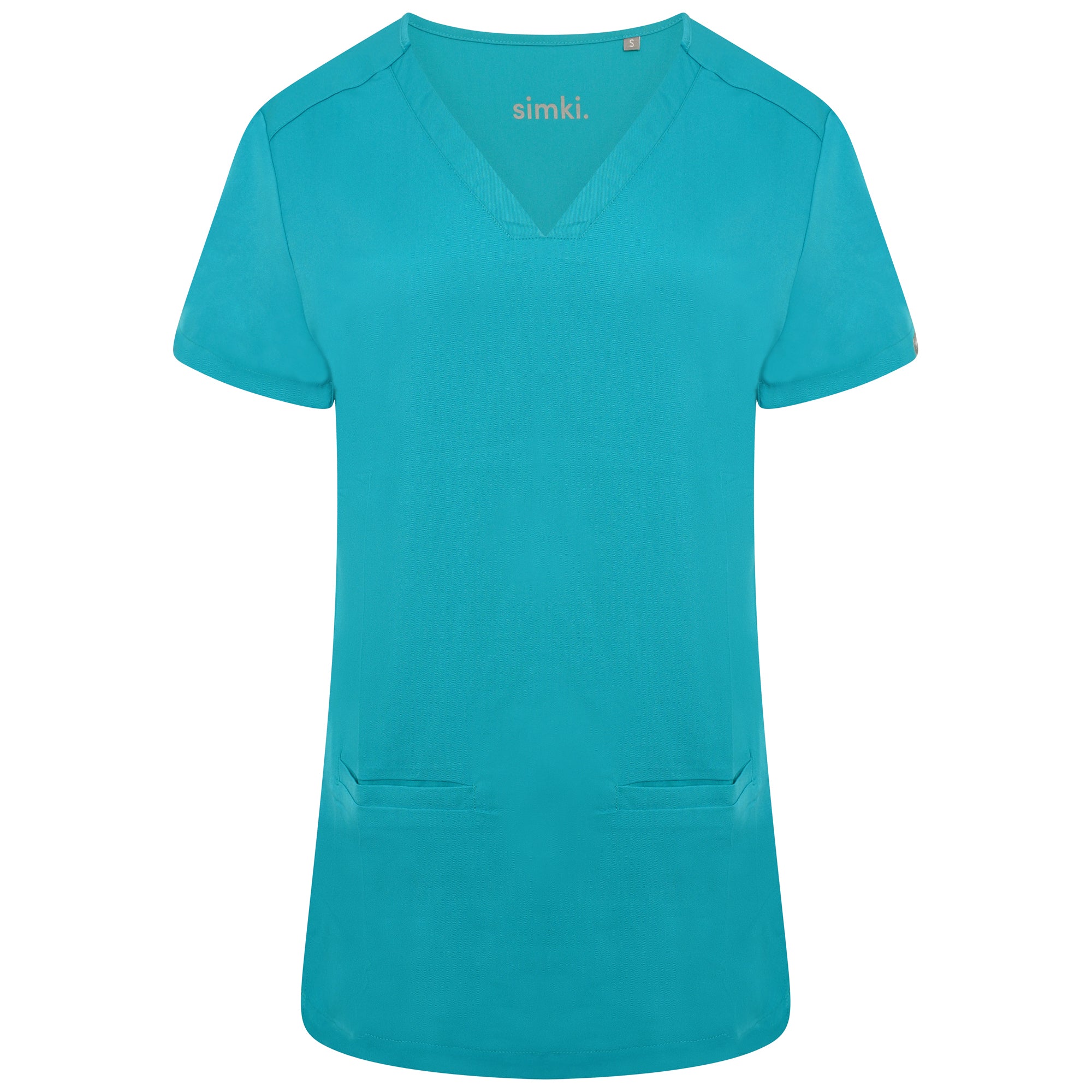 Ari Two Pocket Scrub Top - BEH-4955 - Teal - M