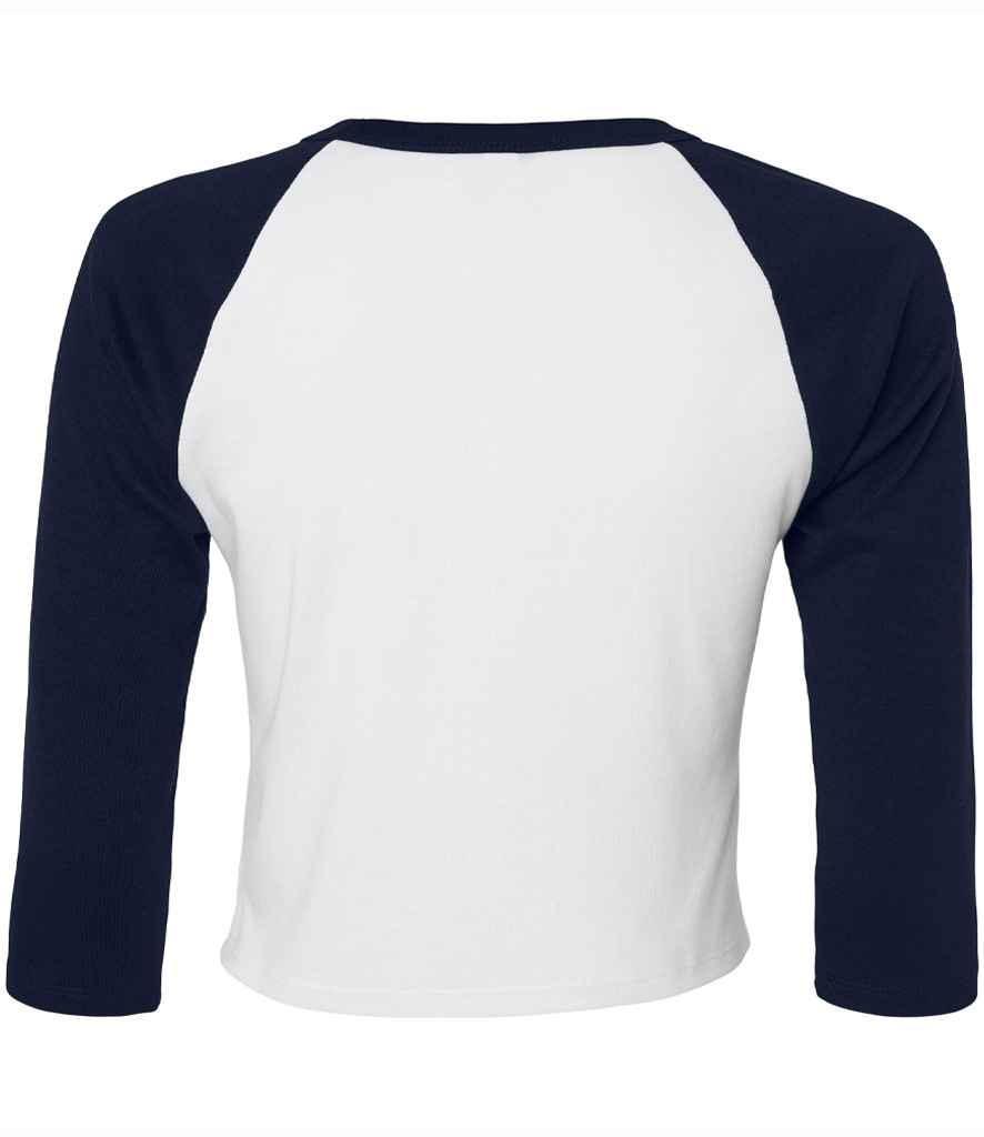 Bella Ladies Micro Rib 3/4 Raglan Baby T-Shirt