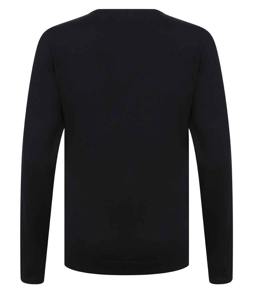 Henbury Ladies Lightweight Cotton Acrylic V Neck Sweater