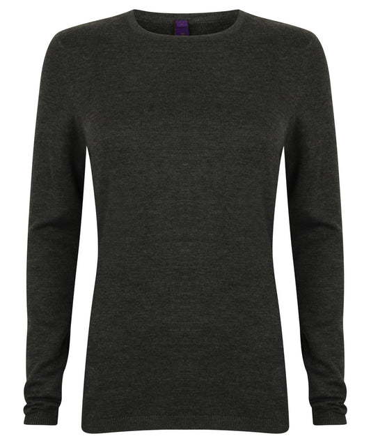 Henbury Ladies Crew Neck Sweater