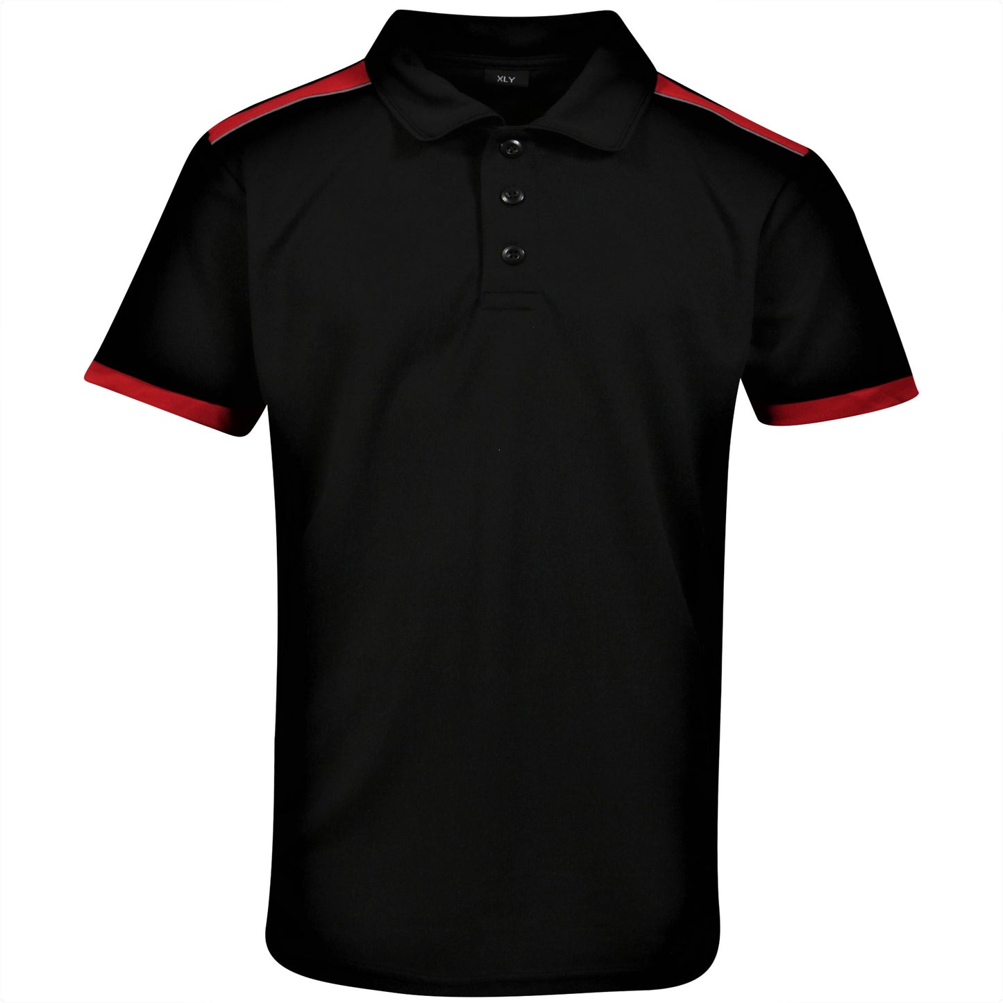 Heritage Polo - Black/Red - M