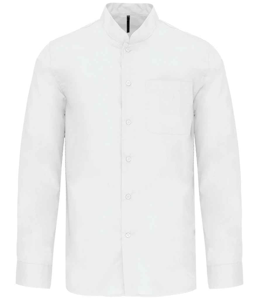 Kariban Long Sleeve Mandarin Collar Shirt