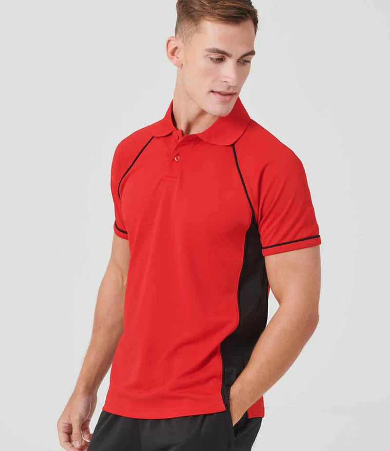 Finden + Hales Performance Piped Polo Shirt
