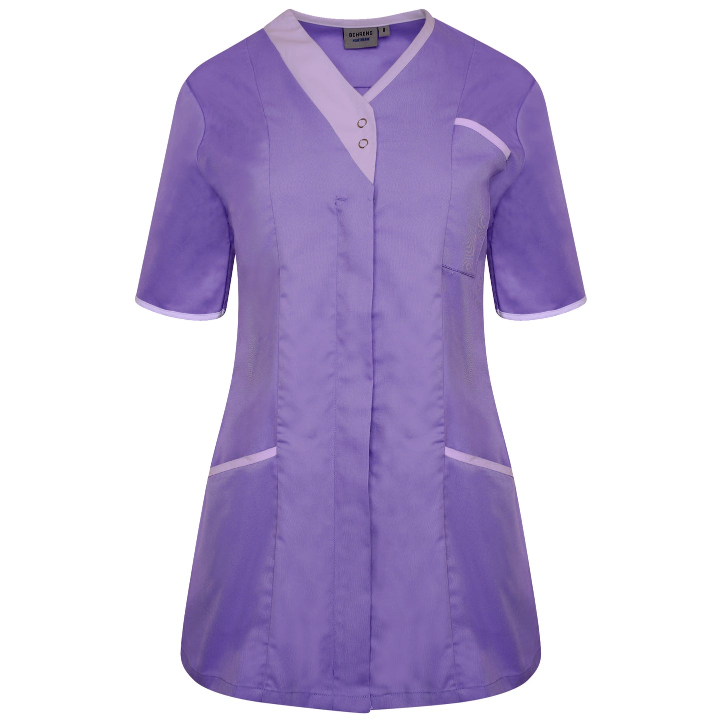 Asymmetrical Ladies Tunic - Purple/Lilac Trim - 30