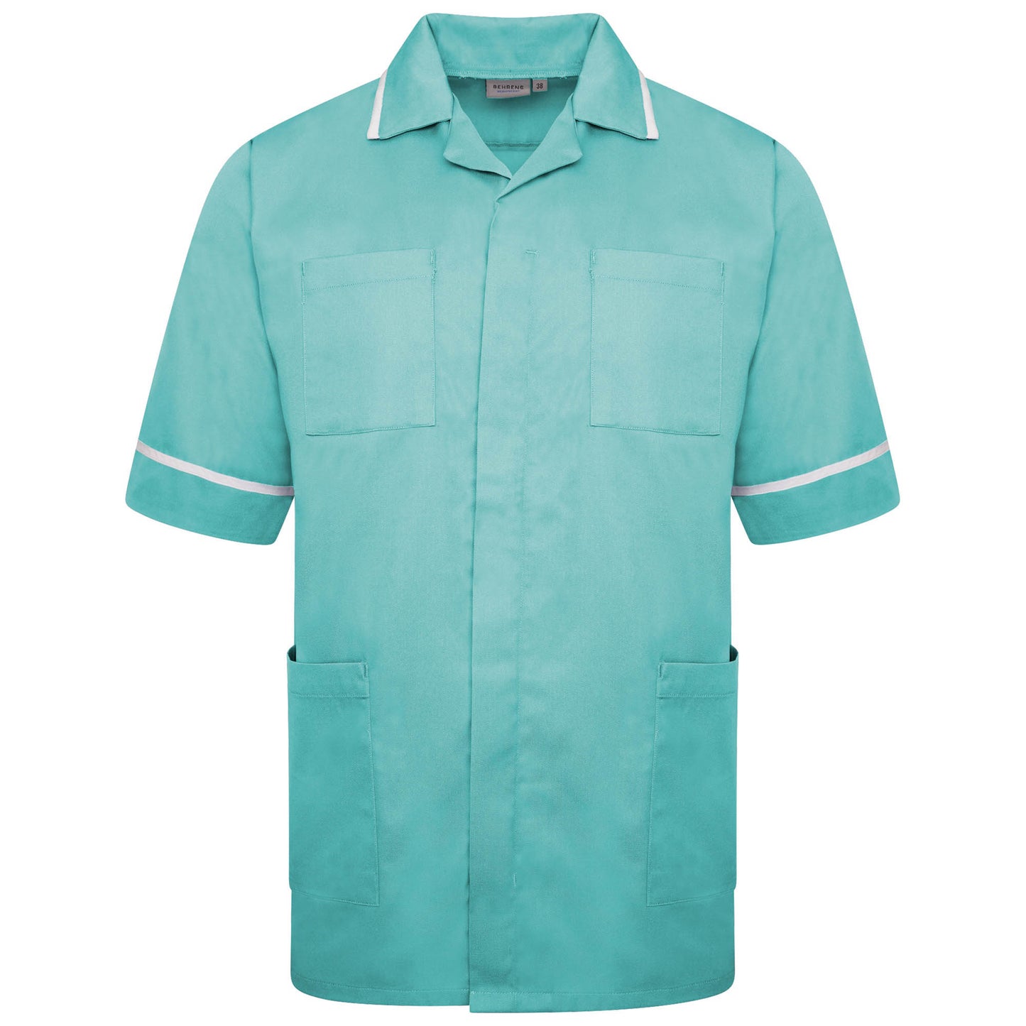 Male Tunic - Eau de Nil/White Trim - 48