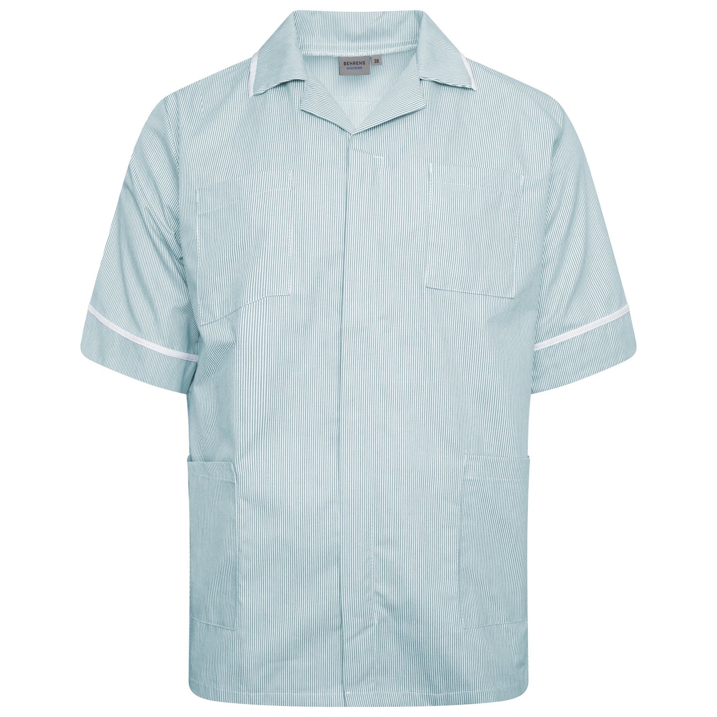 Male Tunic - Green/White Stripe/White Trim - 48