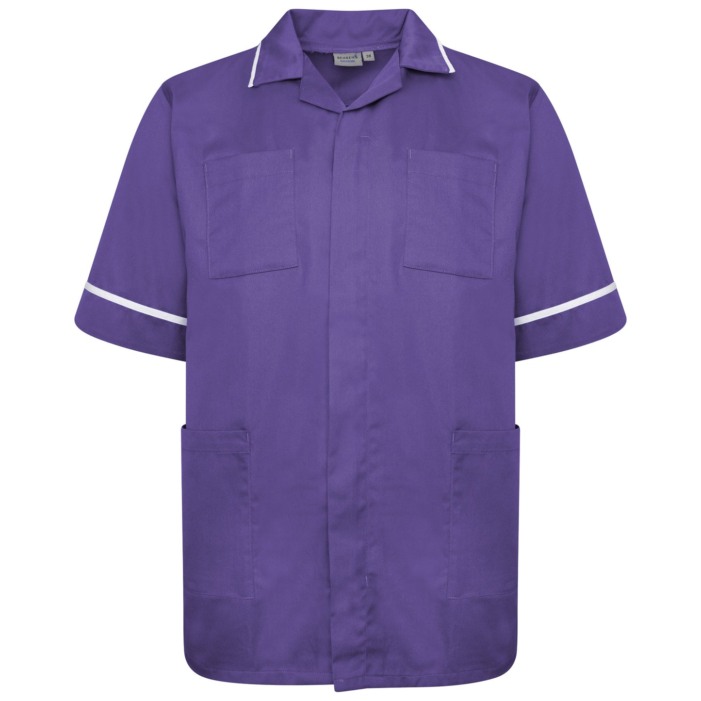 Male Tunic - Purple/White Trim - 36
