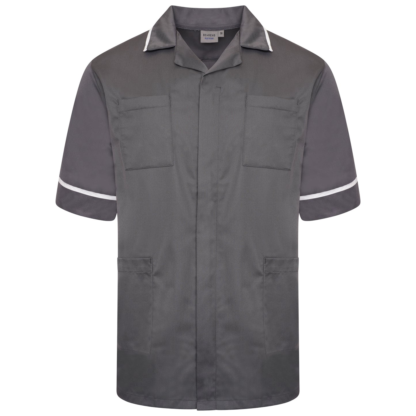 Male Tunic - Storm Grey/White Trim - 48
