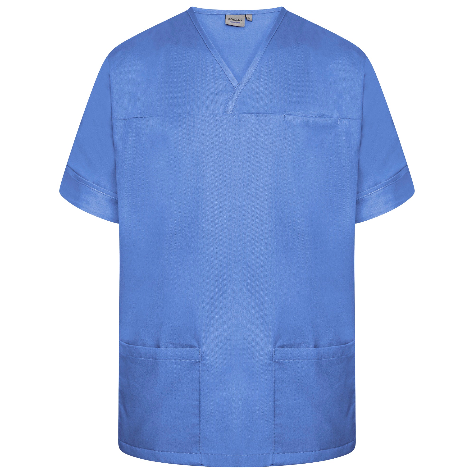 Plain Smart Scrub Top - Metro Blue - 3XL