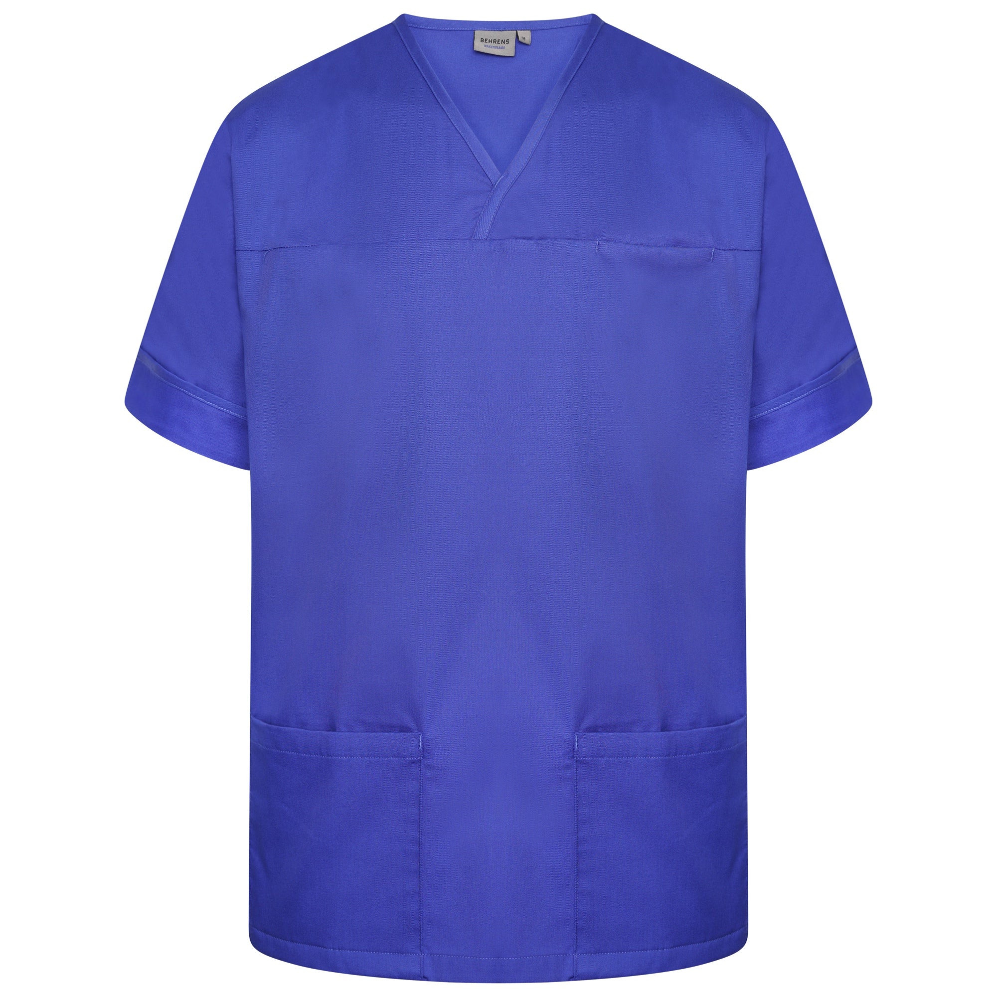 Plain Smart Scrub Top - Royal - 3XL
