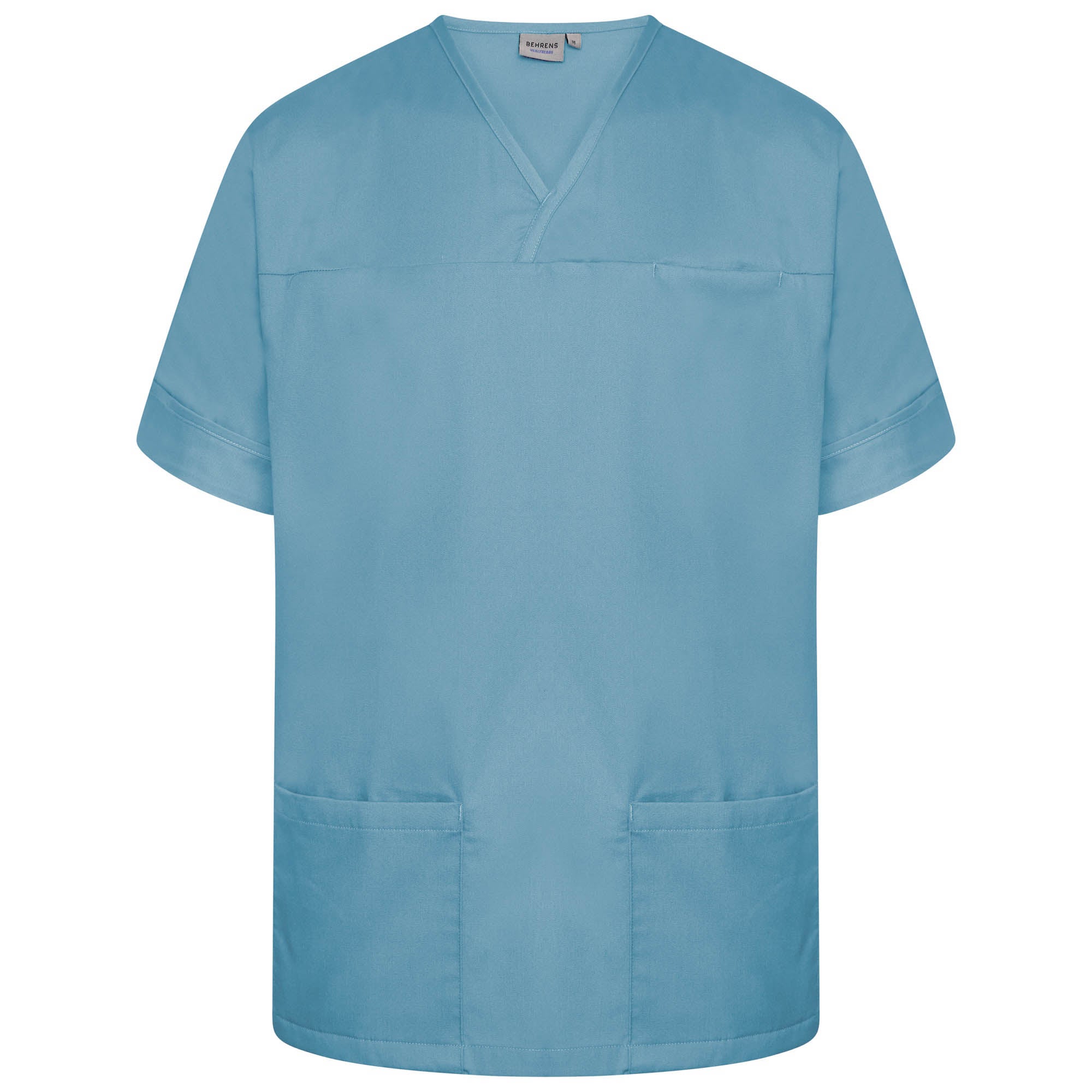Plain Smart Scrub Top - Teal - 2XL