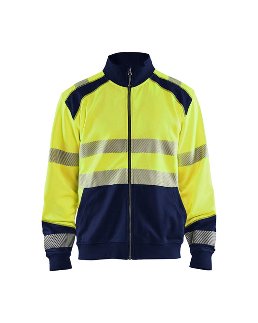 Blaklader 3558 Hi-Vis sweatshirt with full zip