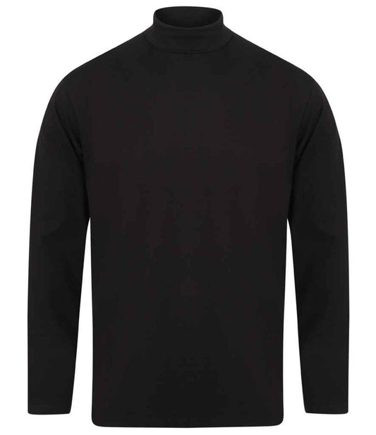 Henbury Long Sleeve Roll Neck Top