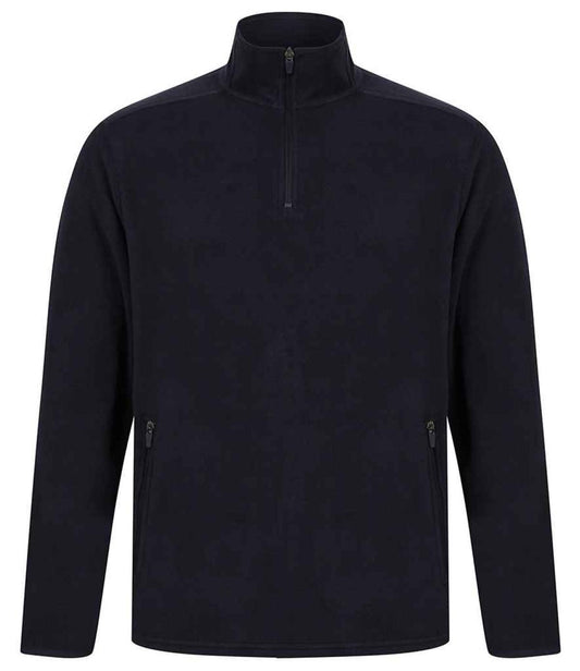 Henbury Zip Neck Micro Fleece