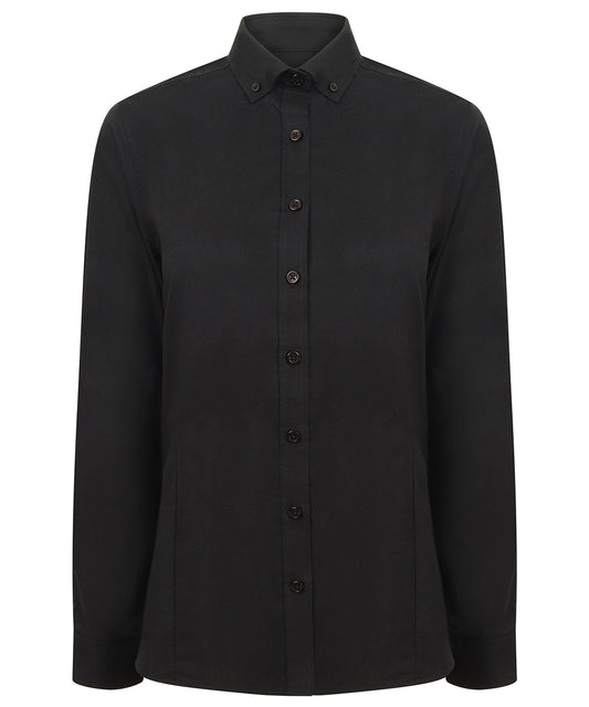 Henbury Women's Modern Long Sleeve Oxford Shirt
