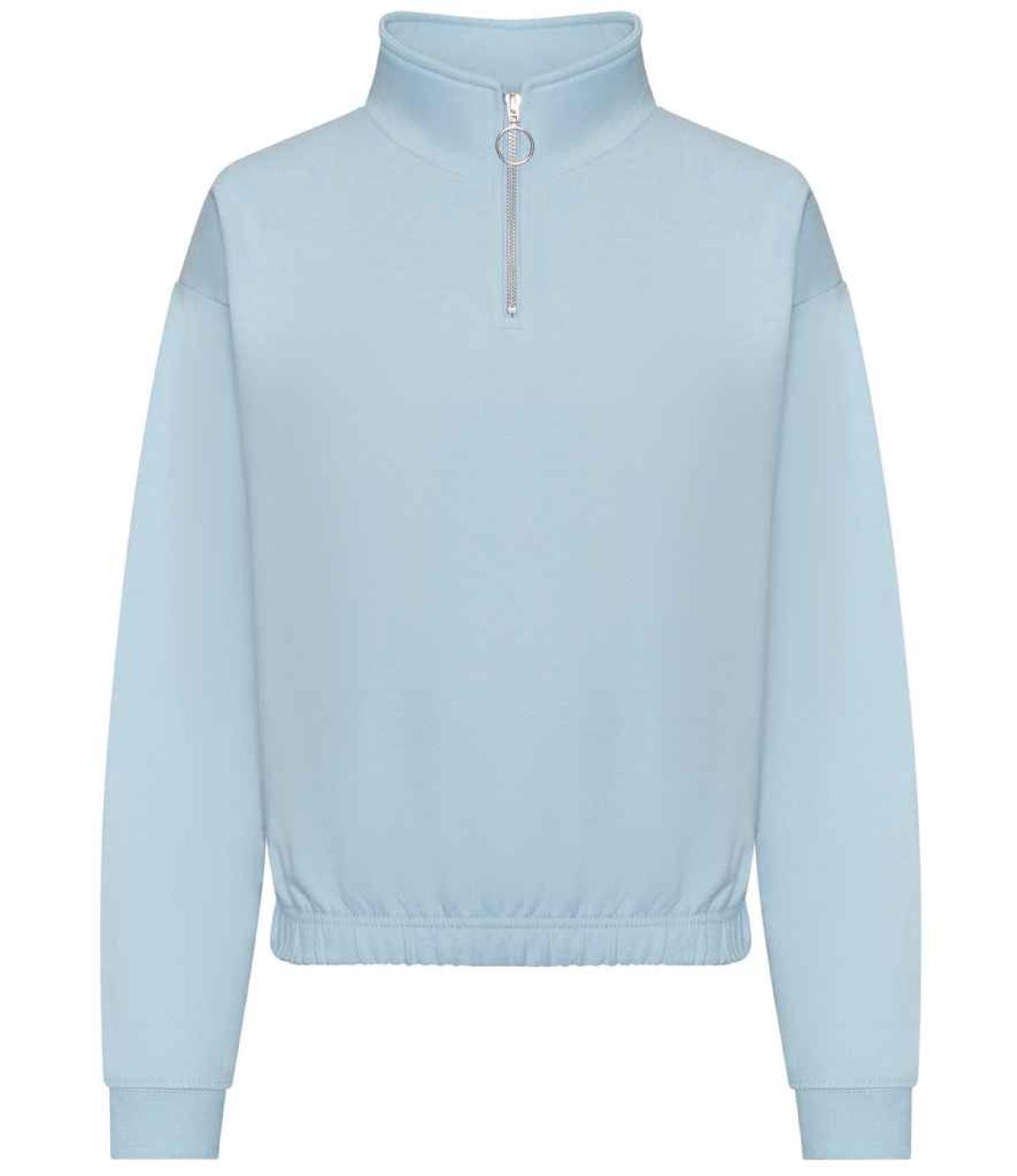 AWDis Ladies Cropped 1/4 Zip Sweatshirt