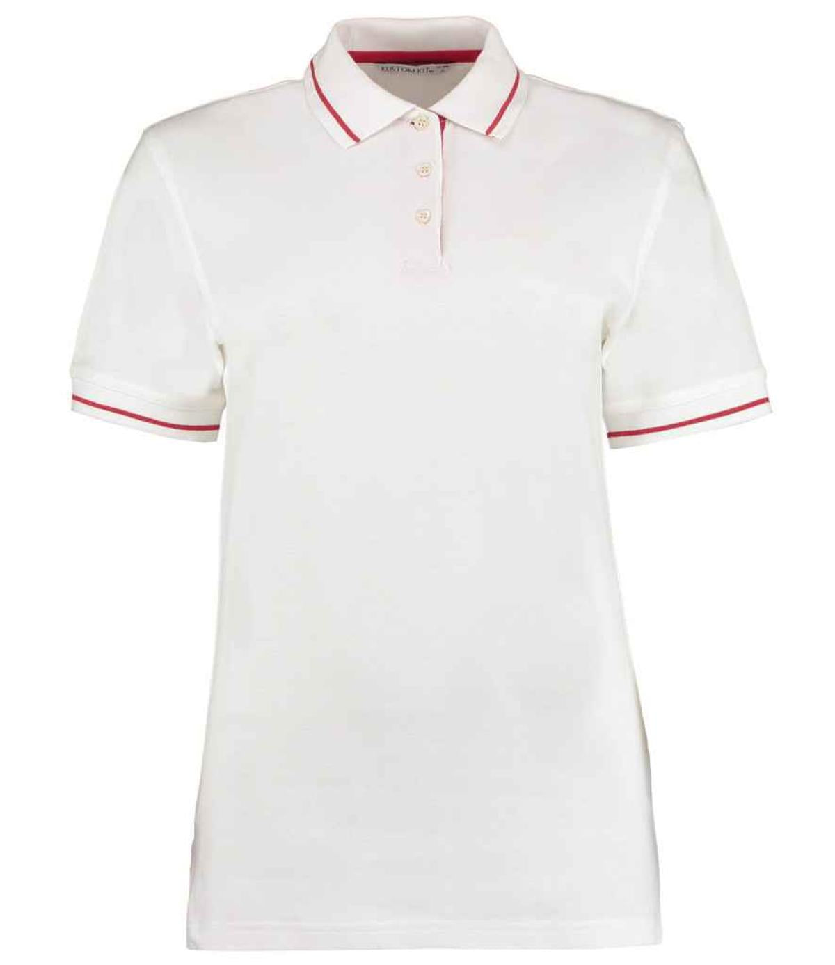 Kustom Kit Ladies St Mellion Tipped Cotton Piqué Polo