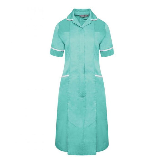 Ladies Dress with Round Collar