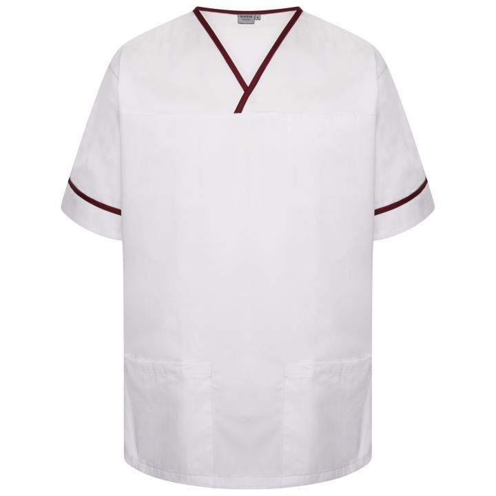 Contrast Trim Smart Scrub Top