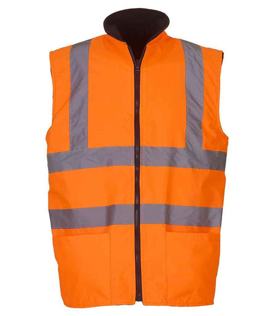Yoko Hi-Vis Reversible Fleece Bodywarmer