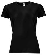 SOL'S Ladies Sporty Performance T-Shirt | Black thumbnail 1