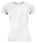SOL'S Ladies Sporty Performance T-Shirt | White thumbnail 1