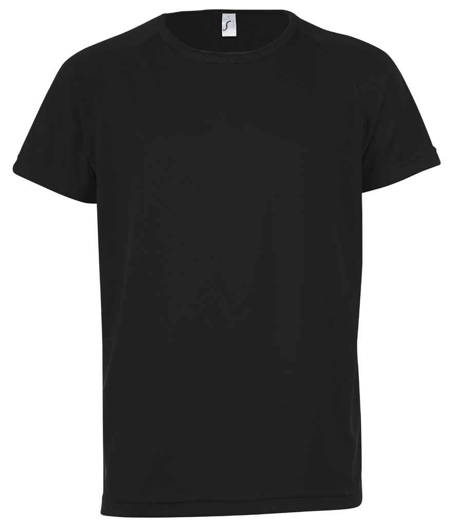 SOL'S Kids Sporty T-Shirt | Black