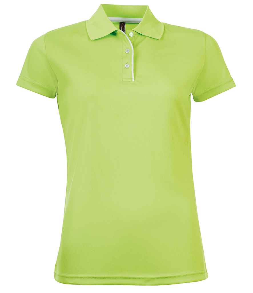 SOL'S Ladies Performer Piqué Polo Shirt | Apple Green