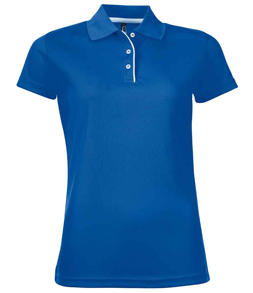 SOL'S Ladies Performer Piqué Polo Shirt | Royal Blue