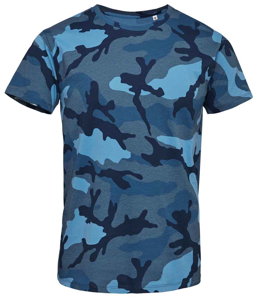 SOL'S Camo T-Shirt | Blue Camo