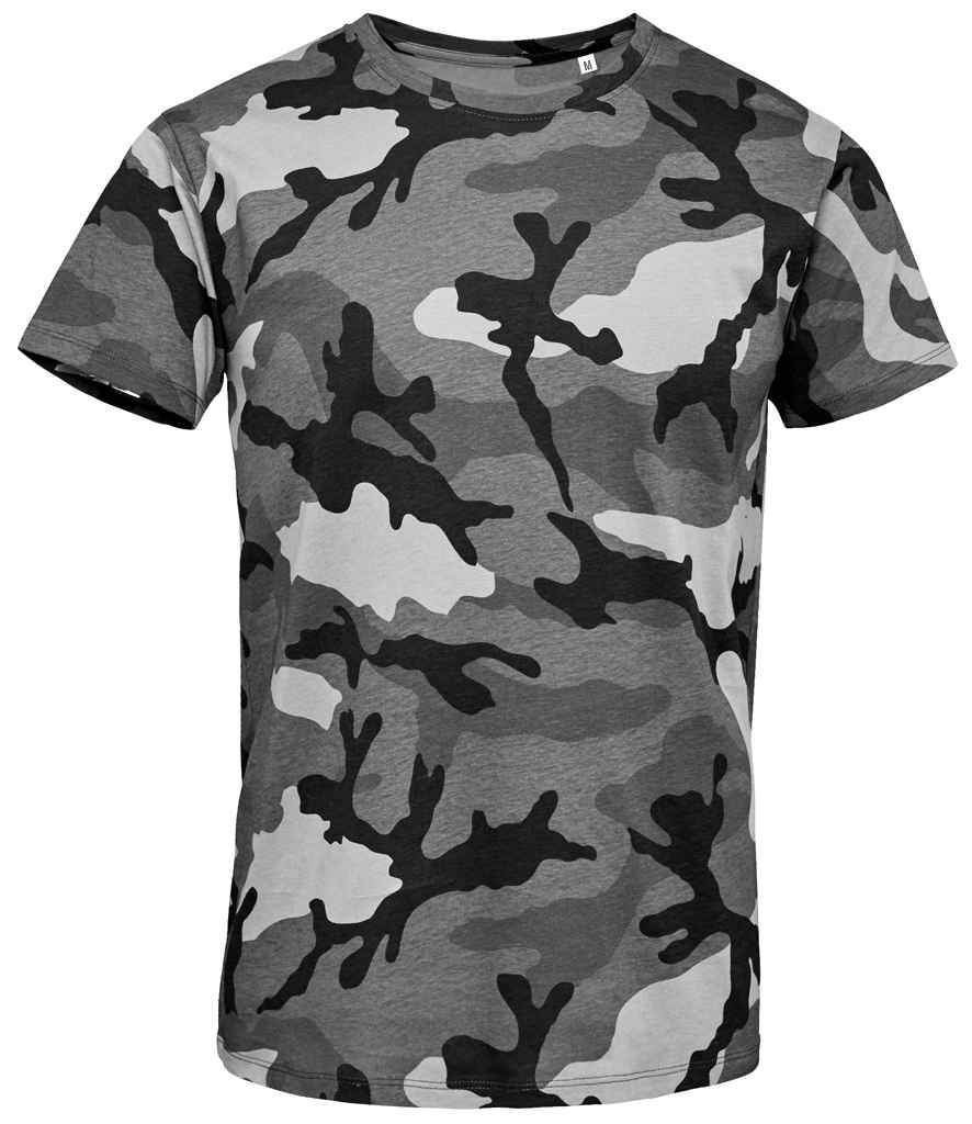 SOL'S Camo T-Shirt | Grey Camo