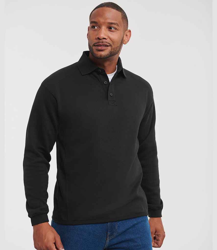 Russell Athletic Heavy Duty Collar Sweatshirt | Black