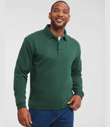 Russell Athletic Heavy Duty Collar Sweatshirt | Bottle Green thumbnail 1