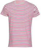 SOL'S Miles Striped T-Shirt | White/Red thumbnail 4