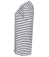 SOL'S Ladies Miles Striped T-Shirt | White/Navy thumbnail 3