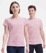 SOL'S Ladies Miles Striped T-Shirt | White/Red thumbnail 2