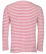 SOL'S Marine Long Sleeve Striped T-Shirt | White/Red thumbnail 2