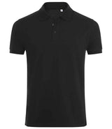 SOL'S Phoenix Piqué Polo Shirt | Black thumbnail 2
